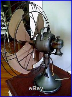 Vintage General Electric 16 VORTALEX ART DECO OSCILLATING FAN STEAMPUNK Vintage General Electric 16 VORTALEX ART DECO OSCILLATING FAN STEAMPUNK