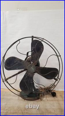 Vintage General Electric AOU AK-1 Vintage Electric Fan Frayed Cord, Untested