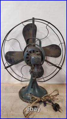 Vintage General Electric AOU AK-1 Vintage Electric Fan Frayed Cord, Untested