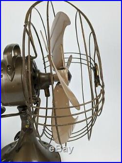 Vintage General Electric FM12V1 Vortalex Blade Desk Fan art deco antique