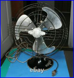 Vintage General Electric Fan Vortalex Oscillating GE Art Deco Fan