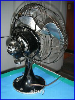 Vintage General Electric Fan Vortalex Oscillating GE Art Deco Fan