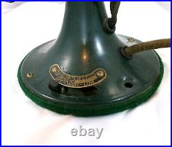 Vintage General Electric GE 19X263 Army Green Oscillating Fan Working Condition