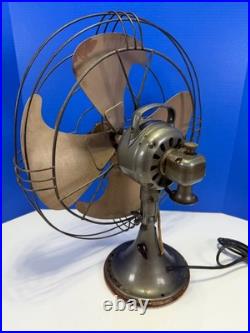 Vintage General Electric GE Vortalex 16 Oscillating Desk Fan 3 Speed FM16V1