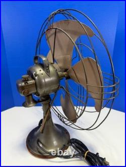 Vintage General Electric GE Vortalex 16 Oscillating Desk Fan 3 Speed FM16V1