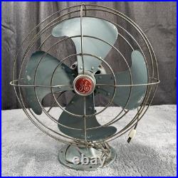 Vintage General Electric (GE) Vortalex Fan Spec FM12V43 110/120V CY60 Art Deco