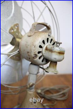 Vintage General Electric Oscillating Fan 15 blades metal industrial GE Vintage