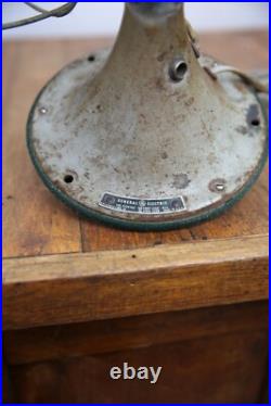 Vintage General Electric Oscillating Fan 15 blades metal industrial GE Vintage Vintage General Electric Oscillating Fan 15 blades metal industrial GE Vintage