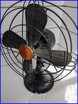 Vintage General Electric Oscillating Fan 1930s Antique Untested Needs Rewire