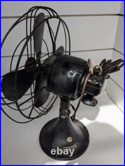 Vintage General Electric Oscillating Fan 1930s Antique Untested Needs Rewire