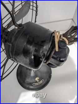 Vintage General Electric Oscillating Fan 1930s Antique Untested Needs Rewire