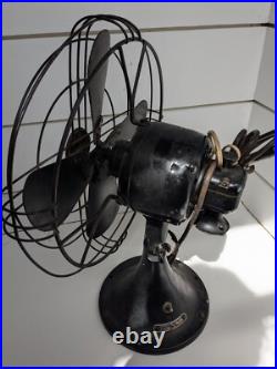 Vintage General Electric Oscillating Fan 1930s Antique Untested Needs Rewire