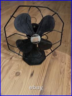 Vintage General Electric Trade Wind 8in Non-Oscillating Desktop Fan Black 49X718