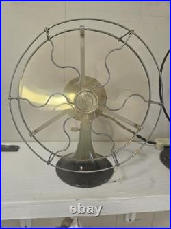 Vintage General Electric Whiz 9 Inch Brass Blade Fan Restored