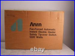 Vintage Gold Yellow Arvin MCM Space Heater Fan Model 30H23