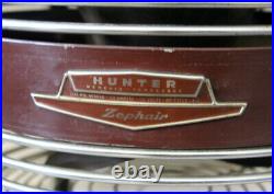 Vintage Hunter 40004A Zephair Bakelite Top & Chrome Floor Fan Restore