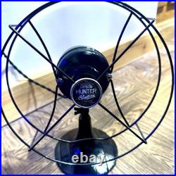 Vintage Hunter Century Fan Black 8 Desk Model 510