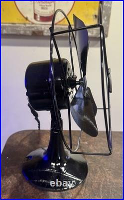 Vintage Hunter Century Fan Black 8 Desk Model 510