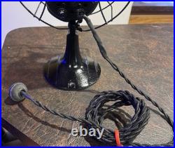 Vintage Hunter Century Fan Black 8 Desk Model 510