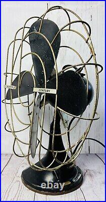 Vintage Hunter Century Type C-16 Fan 16 Works Quiet Retro Industrial Decor
