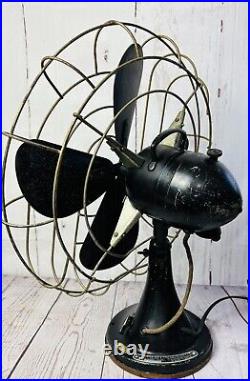 Vintage Hunter Century Type C-16 Fan 16 Works Quiet Retro Industrial Decor