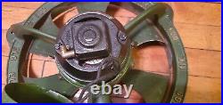 Vintage ILG 12 Industrial Ventilation Self Cooled Motor Fan GREEN GOLD EARLY