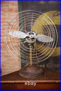 Vintage Industrial Fan General Electric Motor Airplane Propeller 20 Blades
