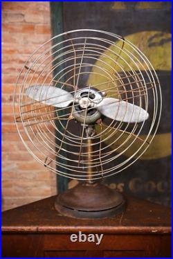 Vintage Industrial Fan General Electric Motor Airplane Propeller 20 Blades