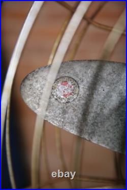 Vintage Industrial Fan General Electric Motor Airplane Propeller 20 Blades