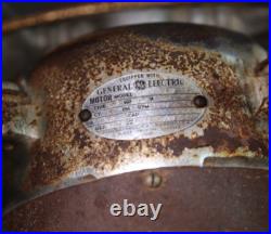 Vintage Industrial Fan General Electric Motor Airplane Propeller 20 Blades