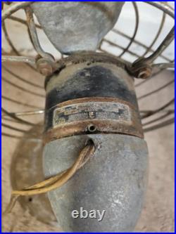 Vintage Industrial Propeller Air Castle 559 Fan Universal Electric Co