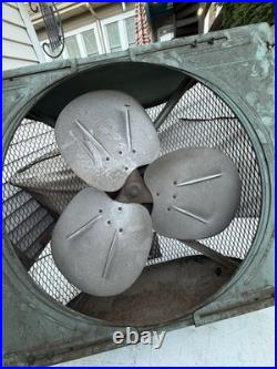 Vintage International Window fan Dusty But Working Great. 23X23/ 18 Blades. RARE