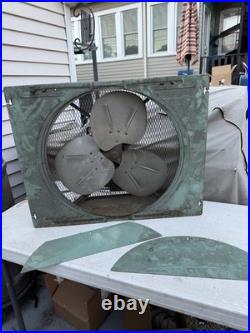 Vintage International Window fan Dusty But Working Great. 23X23/ 18 Blades. RARE