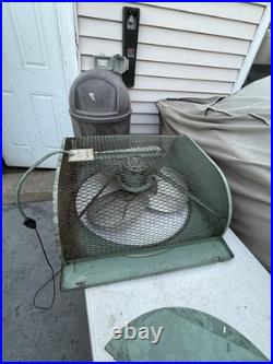 Vintage International Window fan Dusty But Working Great. 23X23/ 18 Blades. RARE