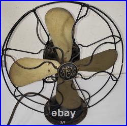 Vintage Japanese Toshiba Electric Fan 4-blade 12 inch A. C. Vintage Antique