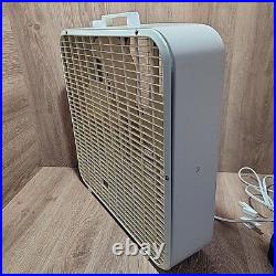 Vintage K-Mart Lakewood 3 Speed 20 Whisper Quiet Box Fan Kmart Beige K-223 Woks