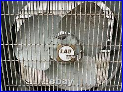 Vintage LAU Blower Company Dayton Ohio 1950s Metal Box Fan Model NA1216 Works