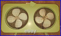 Vintage Lakewood Twin 8 Portable Fan, Model T-8, Separate Spinning Fans