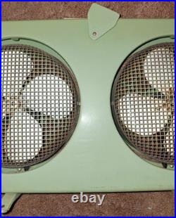 Vintage Lakewood Twin 8 Portable Fan, Model T-8, Separate Spinning Fans