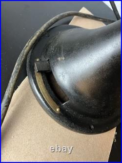 Vintage Large Antique GE Industrial Mounted Fan Works Black 3 Setting Garage Man
