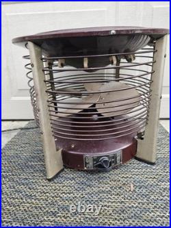 Vintage Le John MCM Mid Century Modern Ottoman Floor Fan/Heater Hassock LeJohn