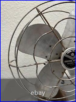 Vintage Manning Bowman 12 Oscillating Desk / Table Fan Model No. 52 Vintage Manning Bowman 12 Oscillating Desk / Table Fan Model No. 52