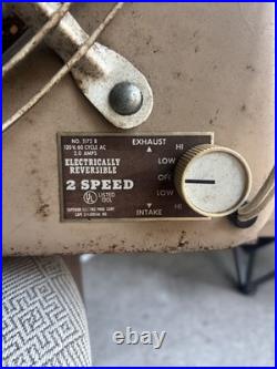 Vintage Metal Fan for Window, Reversible With 2 Speeds, Works Wonders