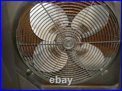 Vintage Metal Frigid Window Fan 3 Speed Intake / Exhaust WORKS NEEDS NEW SWITCH