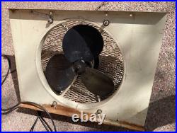 Vintage Mid Century Climax Electric Window Fan / Industrial Works