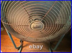 Vintage Mid-Century Emerson Electric Seabreeze Roll-About Adjustable 2-Speed Fan