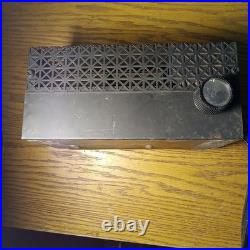 Vintage Mid Century Modern Desk Fan Squirrel Type Turbine Tested Working