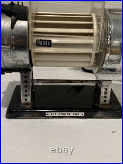 Vintage Mid Century Modern Model Jet Engine Desk Fan Vintage Mid Century Modern Model Jet Engine Desk Fan