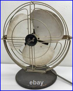Vintage Mid-Century Surf Fan 540-2 Electric 13 3 Blade G-M Laboratories READ