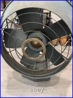 Vintage Mimar Dynafan 525 Swivel 14 Floor Fan Metal Steel Blue 2-Speed Tested